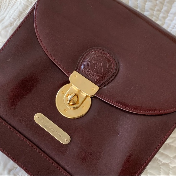 Sold - Vintage Polo Ralph Lauren Burgundy Crossbody Bag - Picture 7 of 15